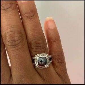 David Yurman Petite Albion Hematite Ring